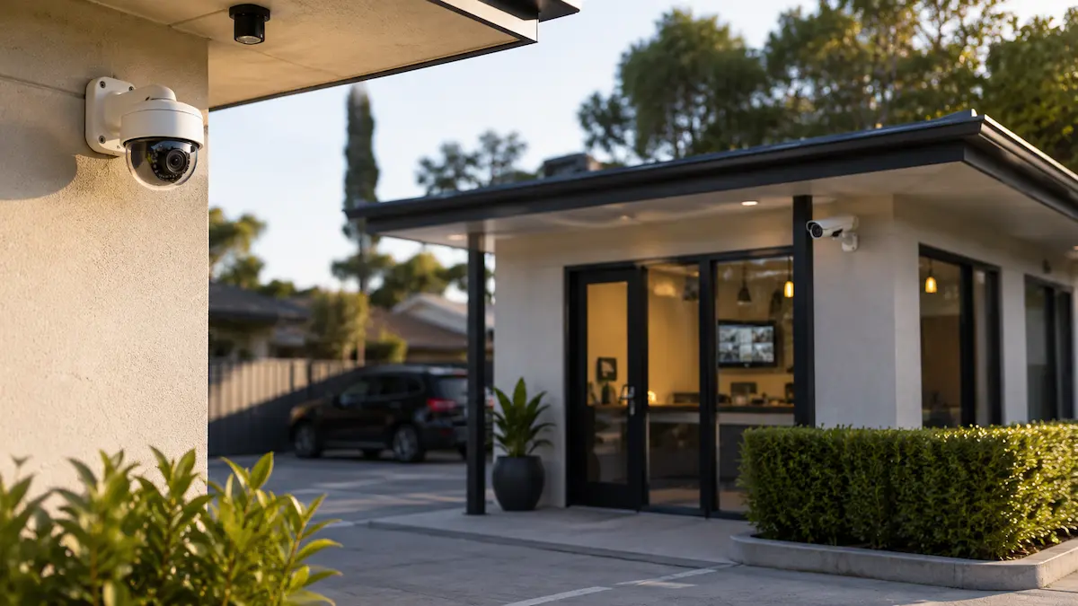 CCTV system protecting a home or small business property