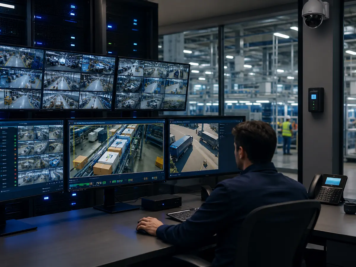 Security and industrial camera data requiring AI machine vision automation compliance monitoring and quality inspection