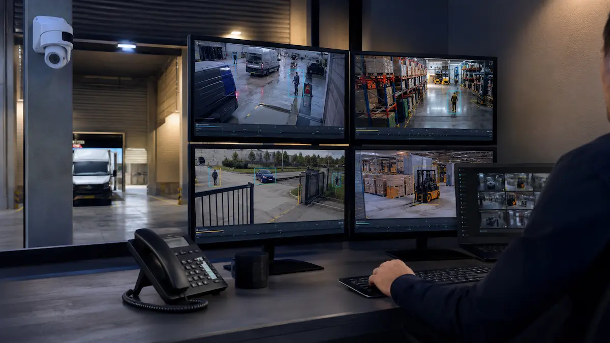 AI CCTV analytics for security monitoring object detection video verification and event review