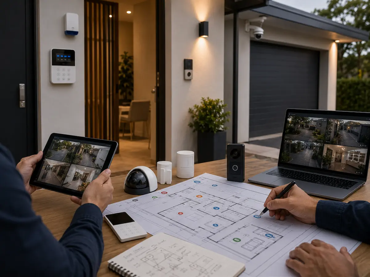 Security planning and integrated system design for a home or small business