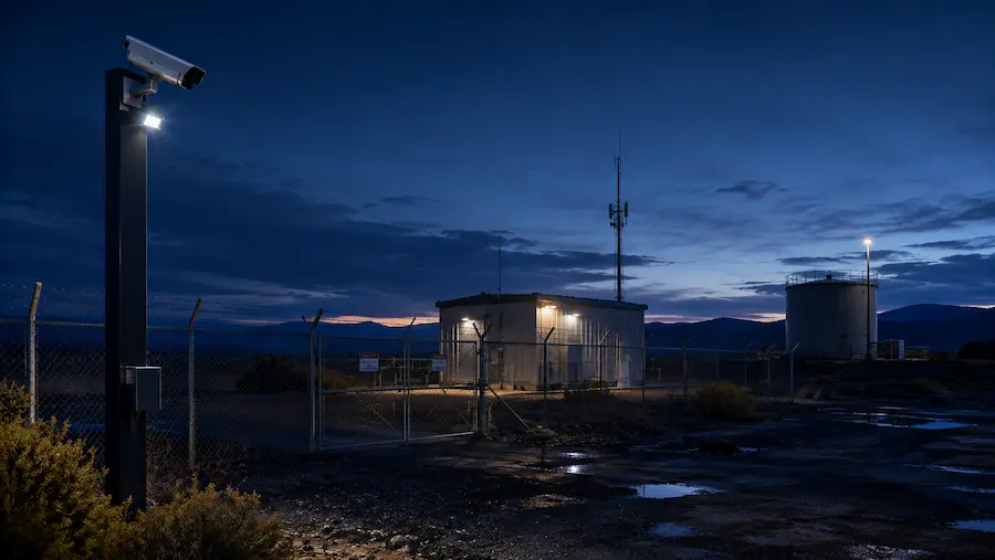 Remote site with limited staff presence monitored by video verification