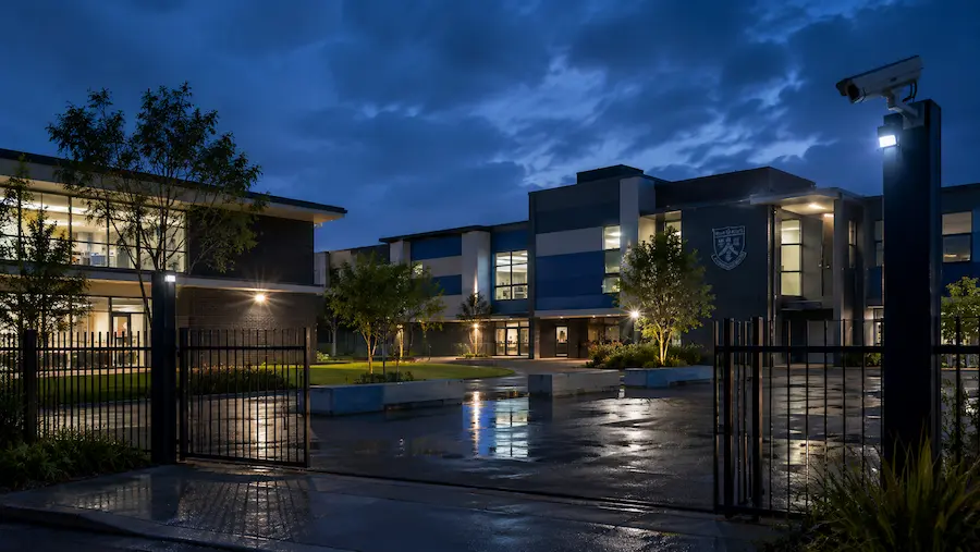 School campus after hours supported by video verification monitoring
